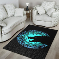 Viking Area Rug Fenrir Norse Wolf RLT12 - Wonder Print Shop