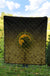 Viking Premium Quilt, Ethnic Odin Raven Gold RLT12 - Wonder Print Shop
