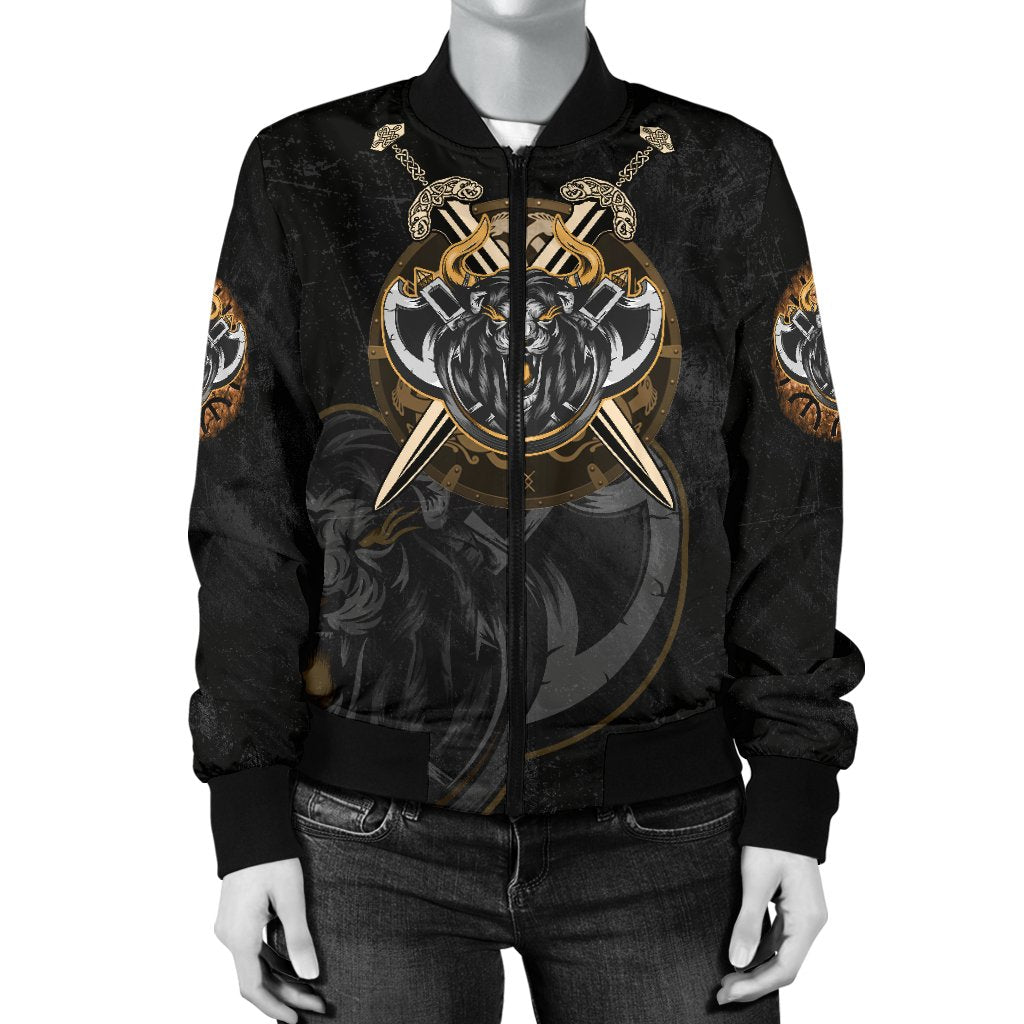 Viking Women's Bomber Jacket Lion RLT12 - Wonder Print Shop