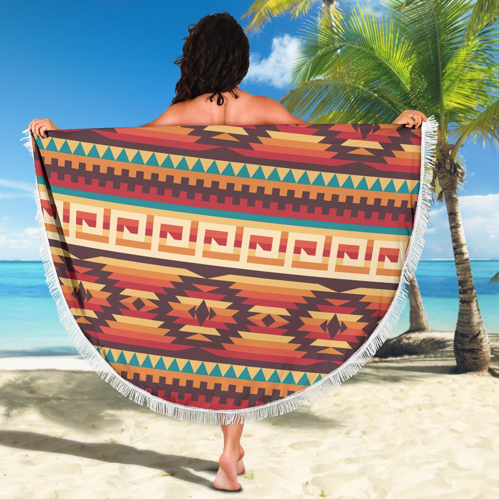 Ethnic Pattern Native American Beach Blanket LT10 - Wonder Print Shop