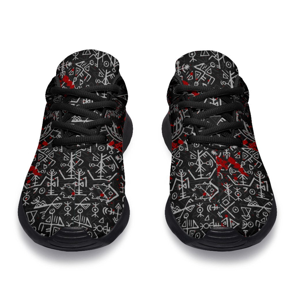 viking-sporty-sneakers-odin-raven-rune-futhark-blood