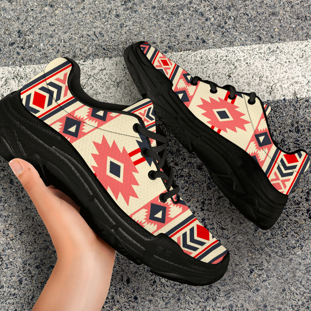 native-american-pink-and-navy-pattern-chunky-sneakers