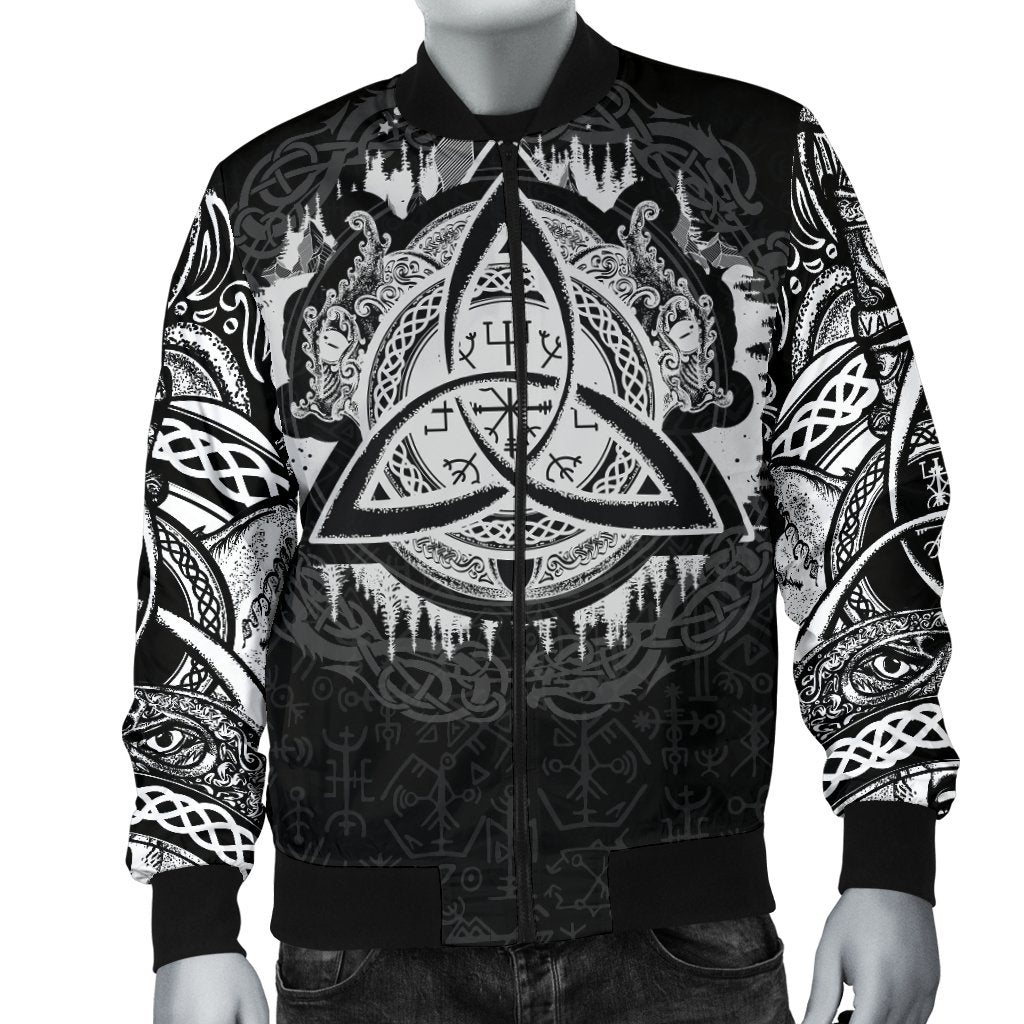 Viking Men's Bomber Jacket - Dragon Celtic RLT12 - Wonder Print Shop