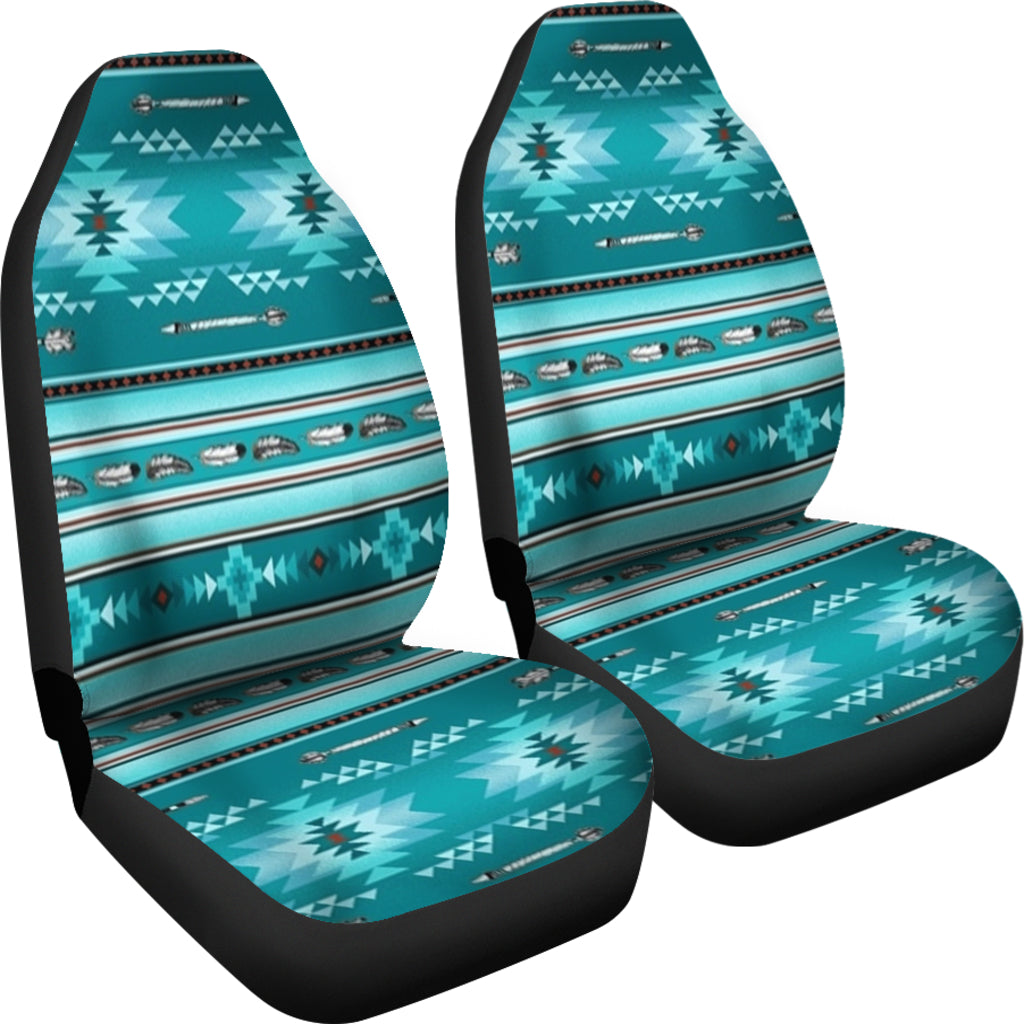 Blue Light Pattern Car Seat Cover LT10 - Wonder Print Shop
