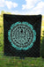 Viking Premium Quilt - Viking Bear Claws Cyan Tattoo RLT12 - Wonder Print Shop