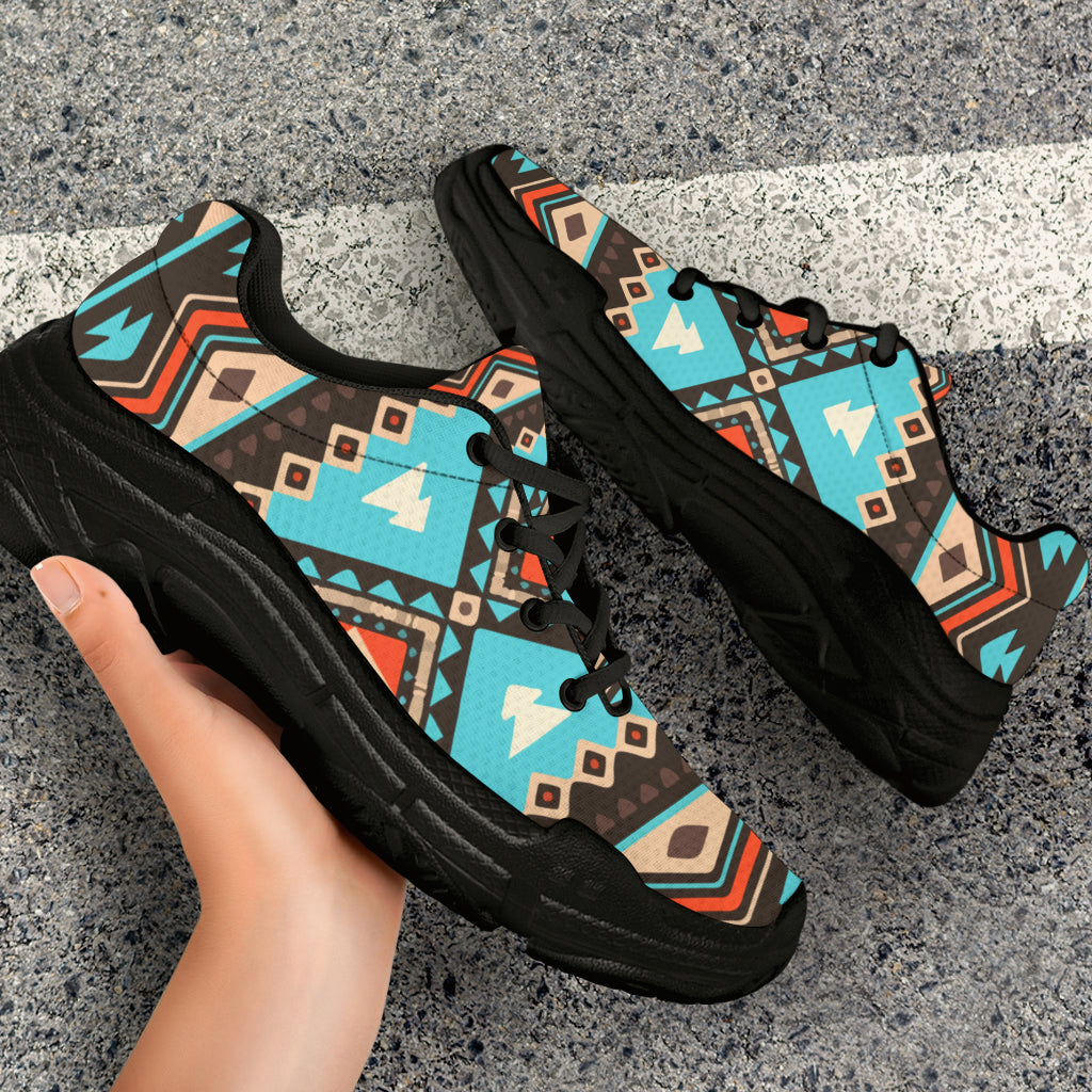 native-american-line-shapes-ethnic-pattern-chunky-sneakers