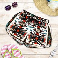 native-american-tribal-colorful-pattern-all-over-print-women-shorts