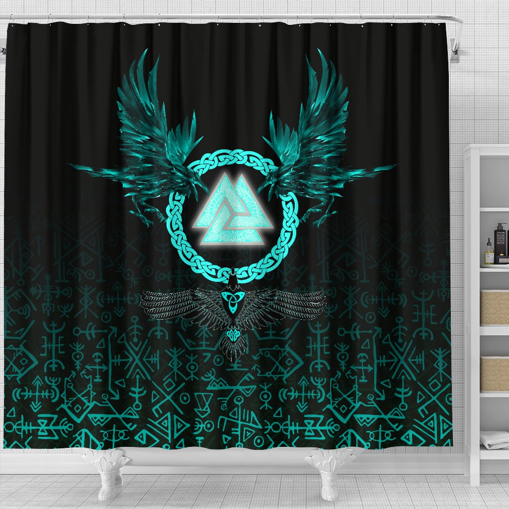 viking-shower-curtain-three-raven-and-valknut-cyan