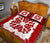 Hawaii Quilt Bed Set - Hawaiian Quilt Plumeria Medallion Red - Wonder Print Shop