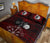 Viking Quilt Bed Set Raven Of Odin and Symbol Viking On Blood Background RLT12 - Wonder Print Shop