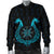 Viking Men's Bomber Jacket, Aegishjalmur Helm Of Awe Blue Edition RLT12 - Wonder Print Shop