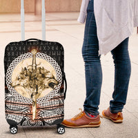 Viking Luggage Covers - Wolf and Vikings Tattoo 3D RLT12 - Wonder Print Shop