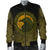Viking Men's Bomber Jacket, Ethnic Odin Raven Gold RLT12 - Wonder Print Shop