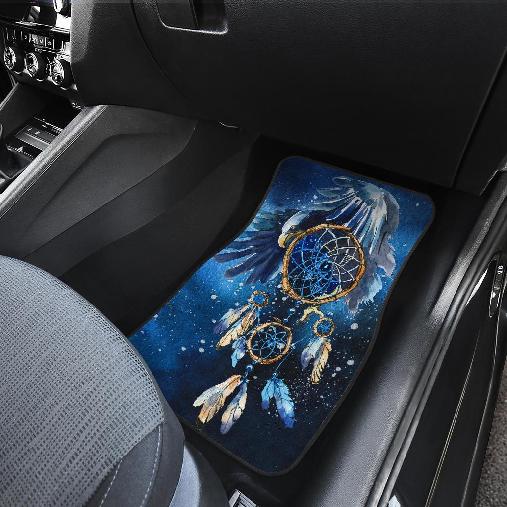Blue Dreamcatcher Native American Front Car Mats (Set Of 2) LT10 - Wonder Print Shop