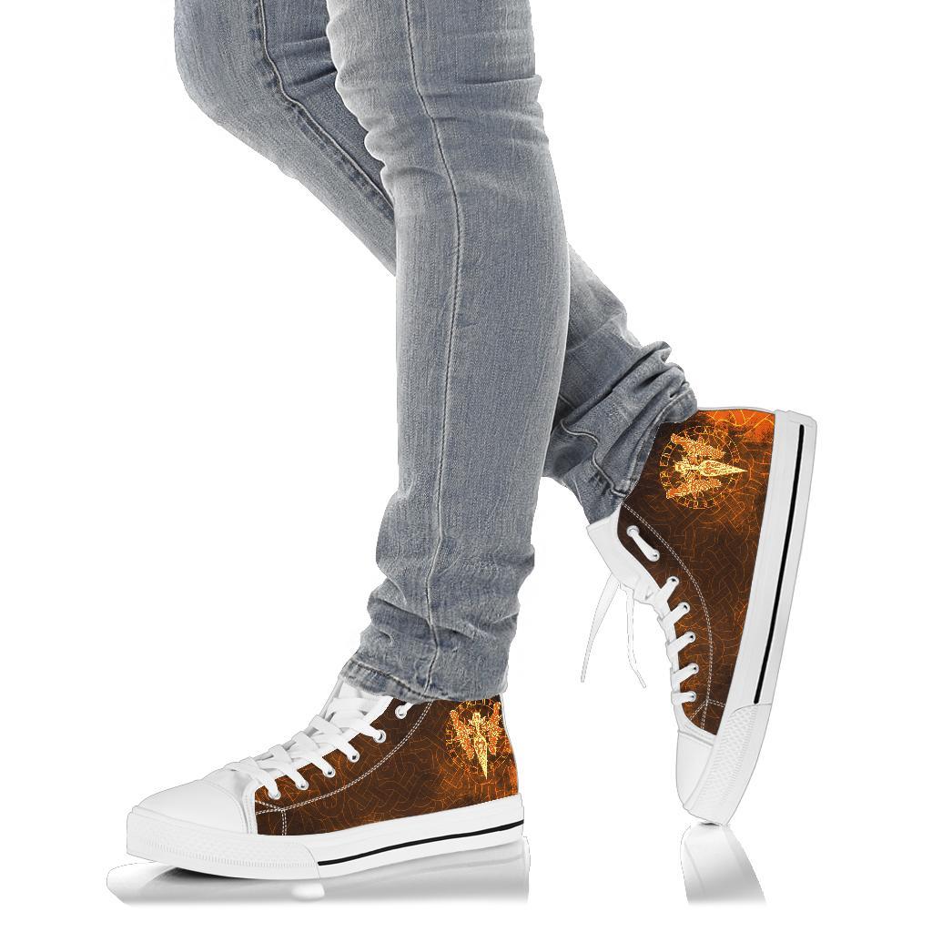 viking-high-top-shoes-gold-spear-of-the-god-odin-gungnir-and-two-gold-ravens