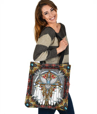 native-american-naumaddic-arts-gray-tote-bags