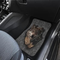 Gray Wolf Native American Front Car Mats (Set Of 2) LT10 - Wonder Print Shop