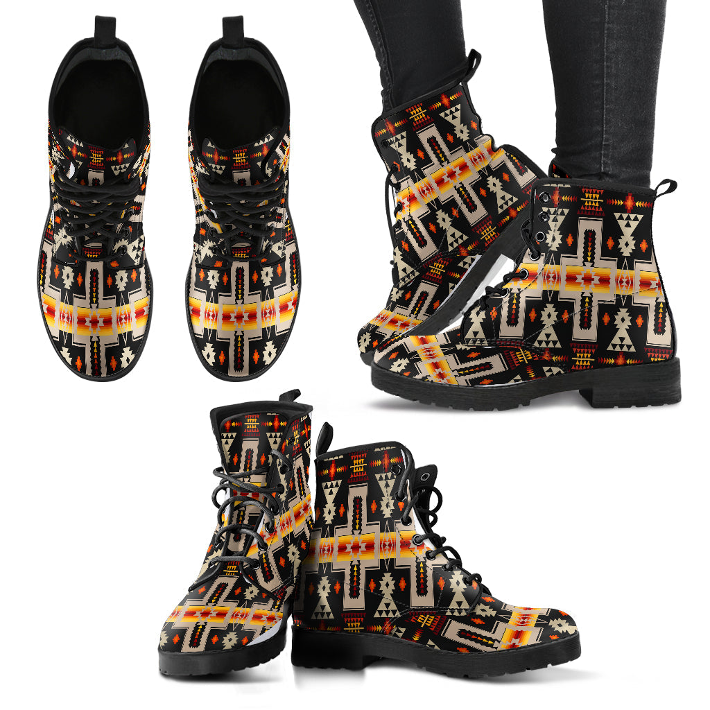 black-tribe-design-native-american-leather-boots