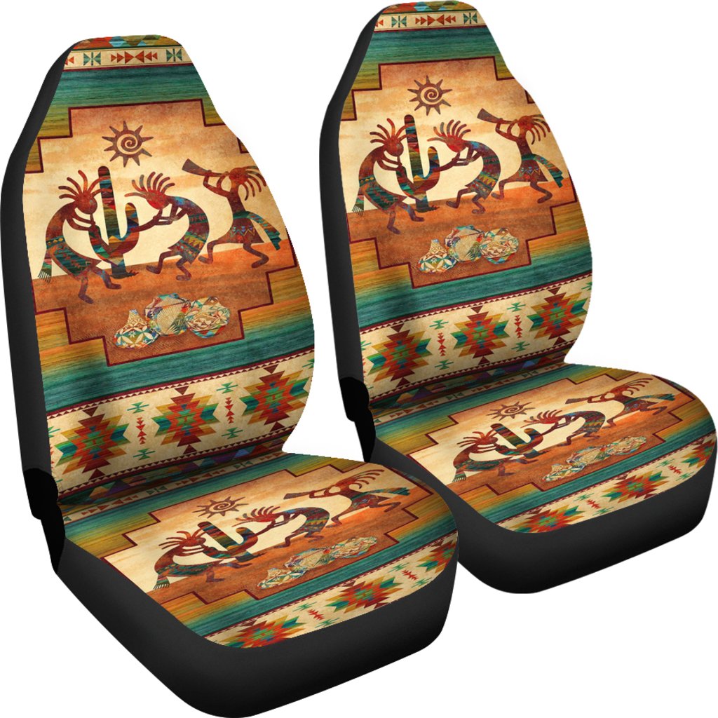 Kokopelli Totems Native American Car Seat Covers LT10 - Wonder Print Shop