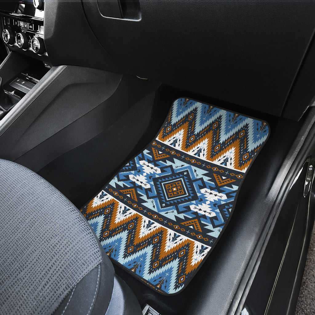 Native American Retro Colors Tribal Seamless Front and Back Car Mats Set Of 4 LT10 - Wonder Print Shop