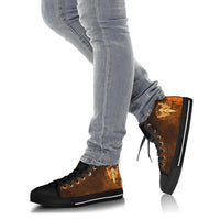 viking-high-top-shoes-gold-spear-of-the-god-odin-gungnir-and-two-gold-ravens