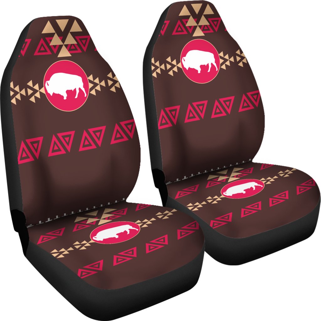 Brown Bison Native American Pride Car Seat Covers LT10 - Wonder Print Shop