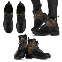 viking-leather-boots-odins-celtic-raven-tattoo