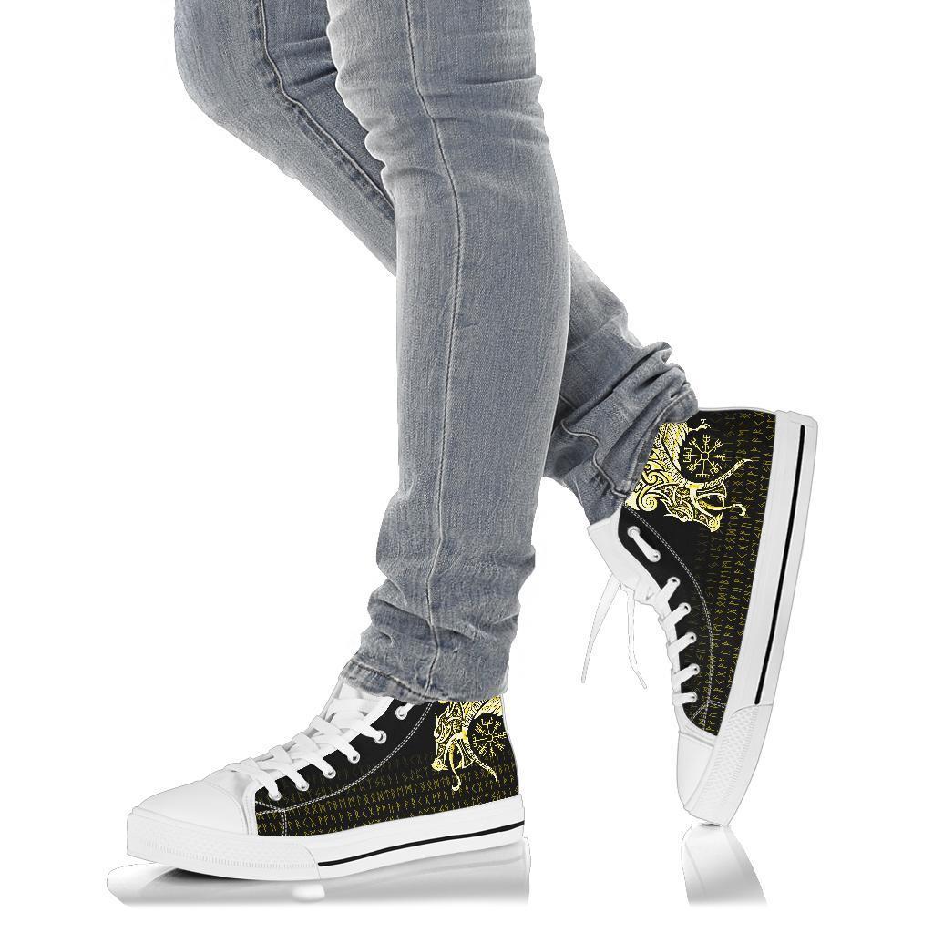 viking-high-top-shoes-fenrir-raven-and-vegvisir-tattoo-yellow