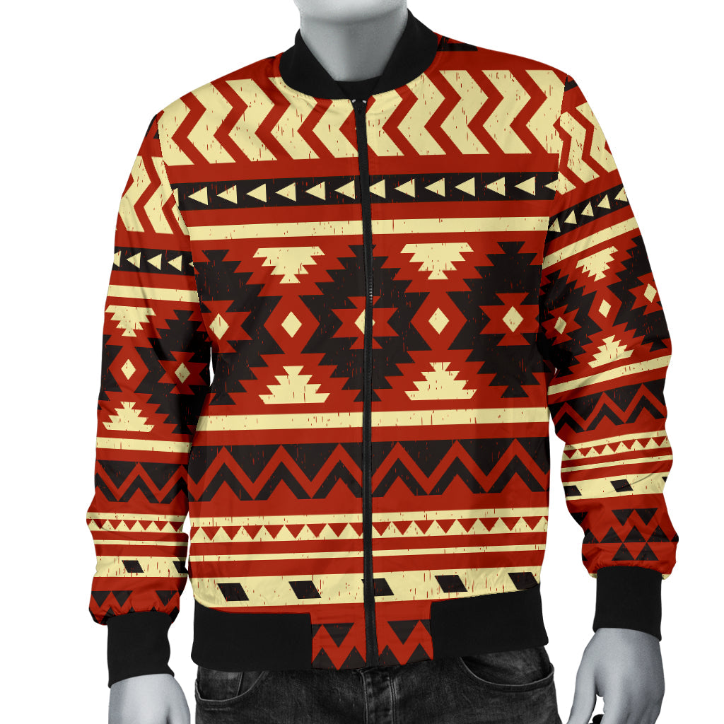 Seamless Ethnic Pattern Men's Bomber Jacket LT10 - Wonder Print Shop