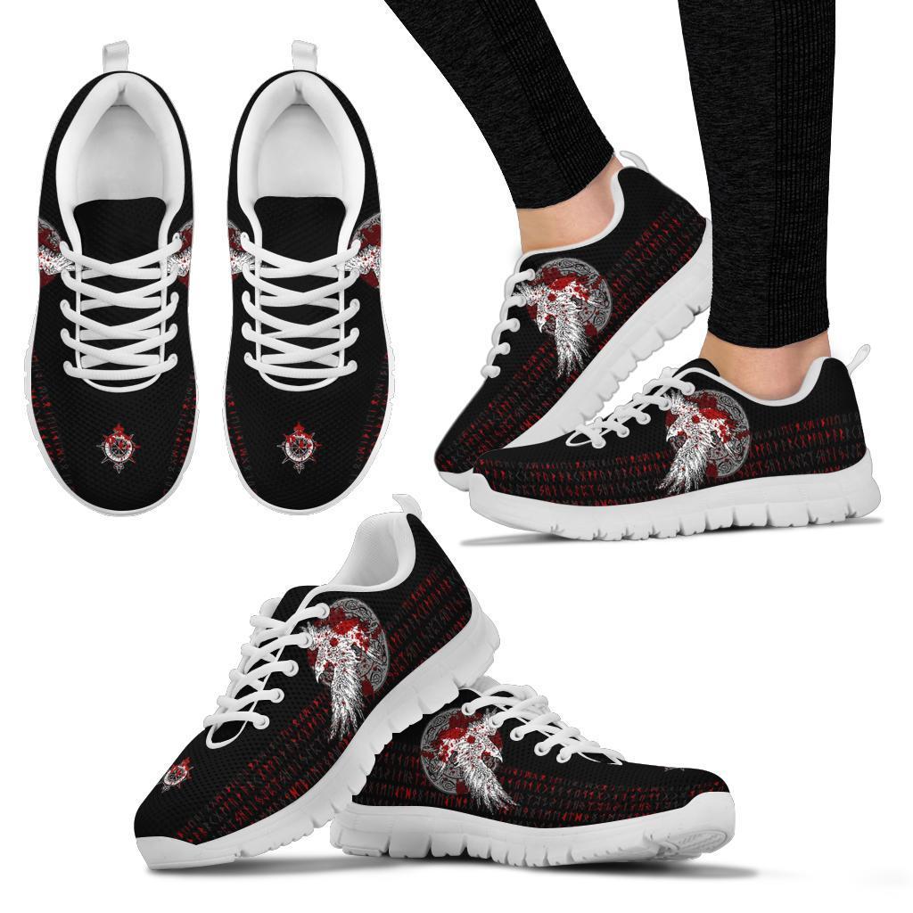 Viking Sneakers - Mystical Raven Tattoo Blood RLT12 - Wonder Print Shop