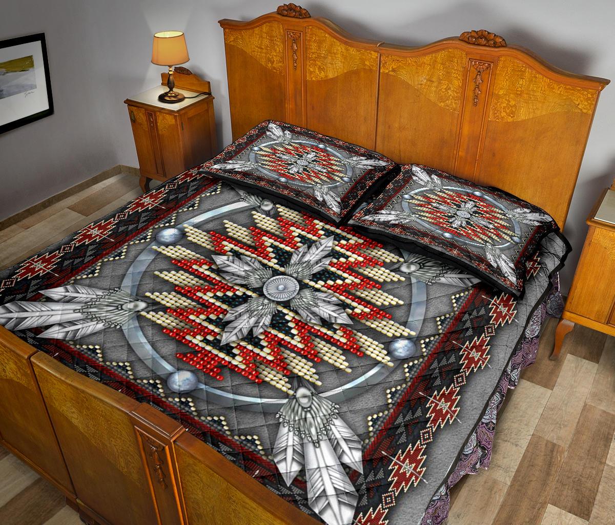 Naumaddic Arts Native American Quilt Bed Set LT10 - Wonder Print Shop