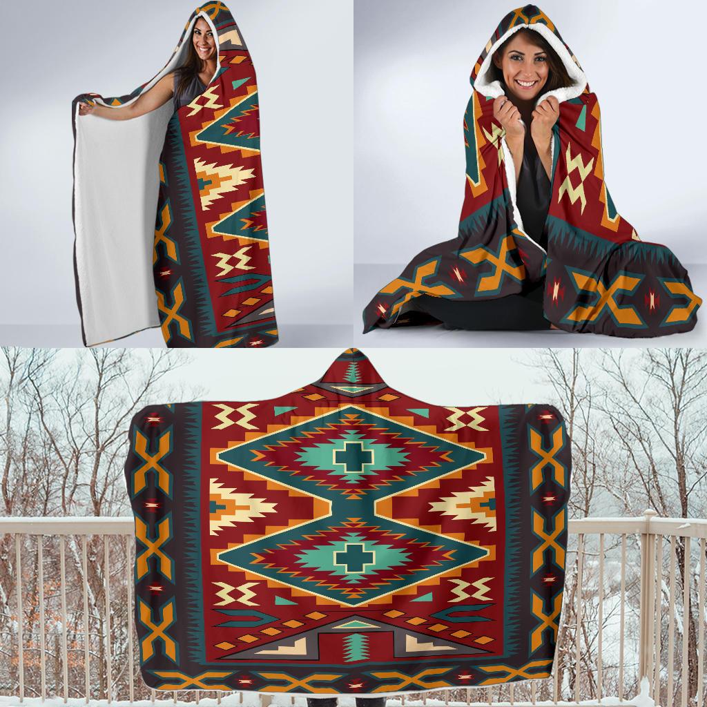 native-red-pattern-native-american-hooded-blanket