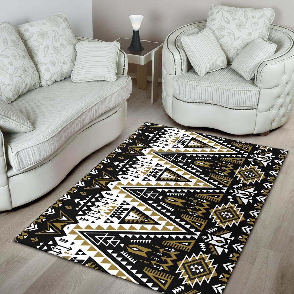 Retro Color Tribal Area Rug LT10 - Wonder Print Shop