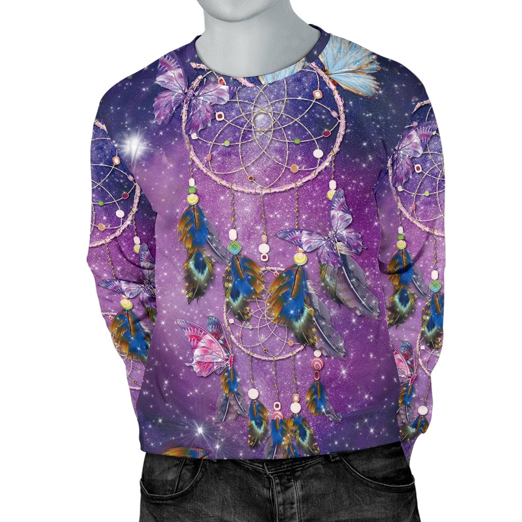 Purple Galaxy Dreamcatcher Native American 3D Sweatshirt LT10 - Wonder Print Shop
