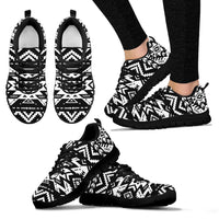 Black Pattern Native American Sneaker LT10 - Wonder Print Shop