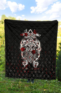 Viking Tyr Tattoo Blood Premium Quilt RLT12 - Wonder Print Shop