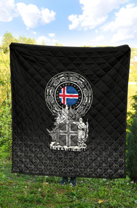 Viking Premium Quilt - Iceland Coat Of Arms RLT12 - Wonder Print Shop