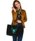 Viking Large Leather Tote Three Raven and Valknut Cyan RLT12 - Wonder Print Shop