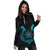 Viking Hoodie Dress, Aegishjalmur Helm Of Awe Blue Edition RLT12 - Wonder Print Shop