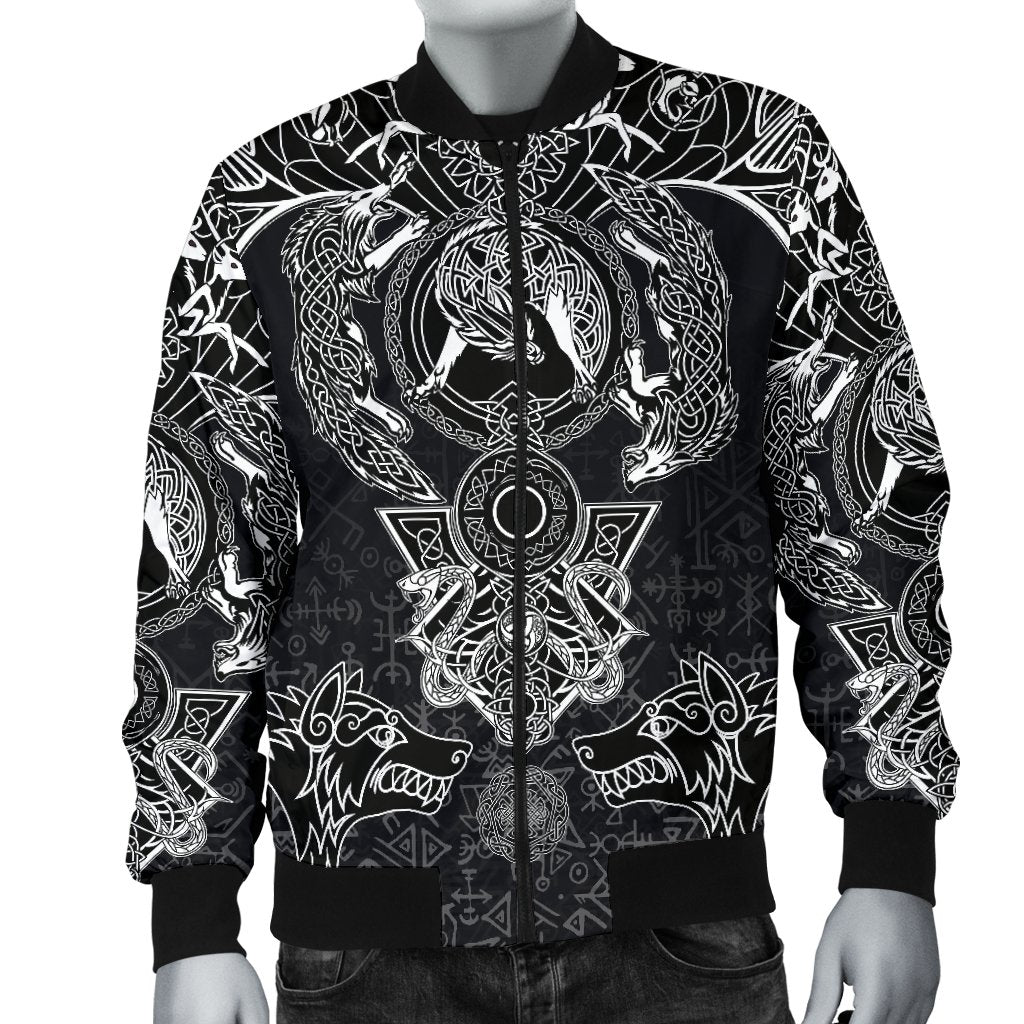 Viking Bomber Jacket Fenrir and Skoll and Hati RLT12 - Wonder Print Shop