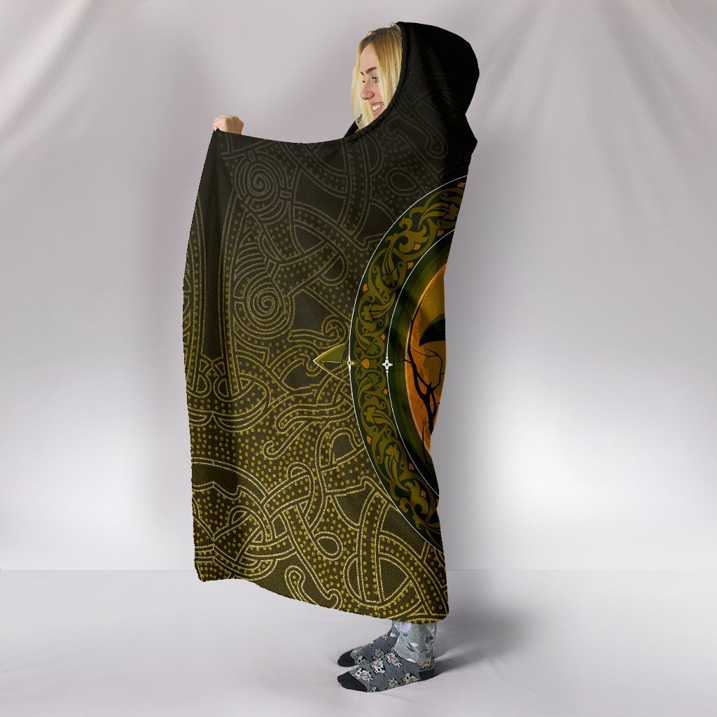 viking-hooded-blanket-ethnic-odin-raven-gold