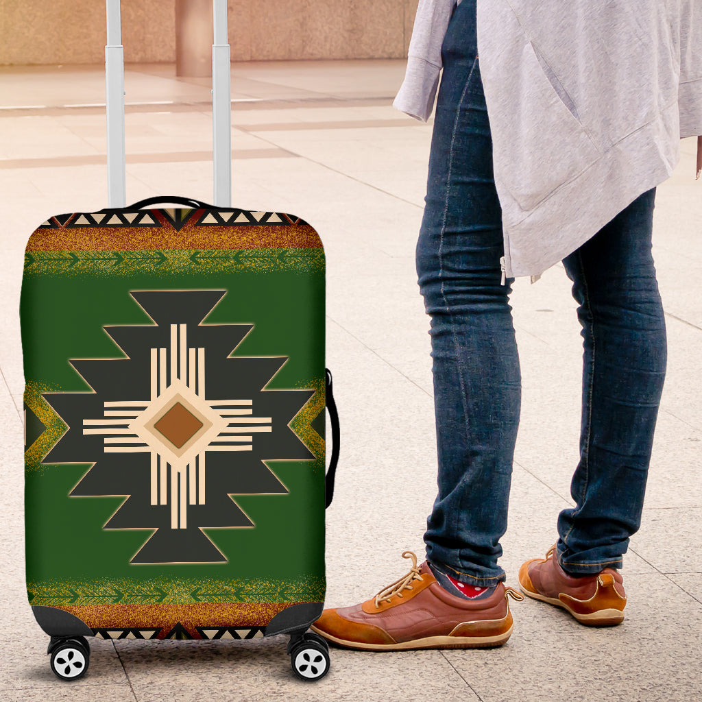 Southwest Green Symbol Native American Luggage Covers LT10 - Wonder Print Shop