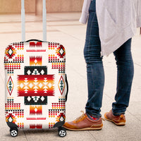 White Tribes Pattern Native American Luggage Covers LT10 - Wonder Print Shop
