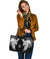 Viking Large Leather Tote Mystical Raven Tattoo Special RLT12 - Wonder Print Shop