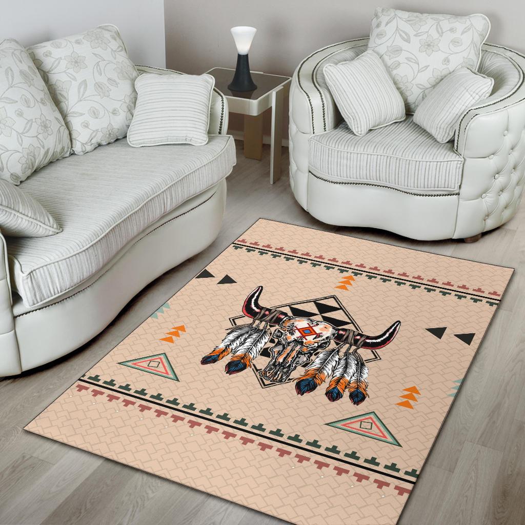 Native American Pride Bison Area Rug LT10 - Wonder Print Shop