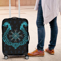 Viking Luggage Covers, Aegishjalmur Helm Of Awe Blue Edition RLT12 - Wonder Print Shop