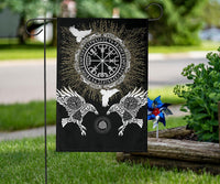 Viking Garden Flag Raven, Valknut and Vegvisir RLT12 - Wonder Print Shop