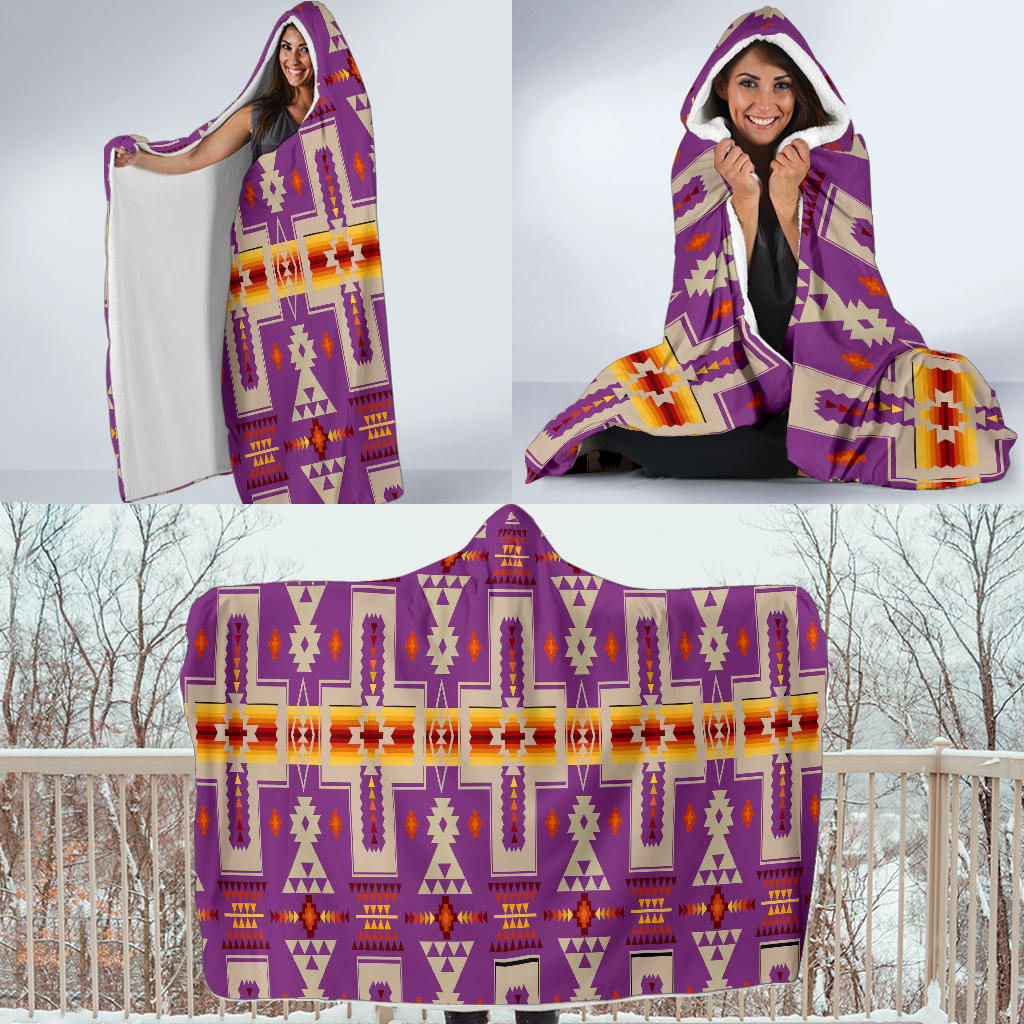 light-purple-design-native-american-hooded-blanket