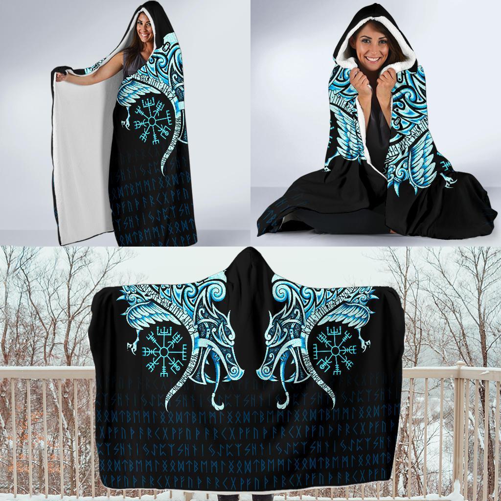 viking-economy-hooded-blanket-fenrir-raven-and-vegvisir-tattoo-cyan