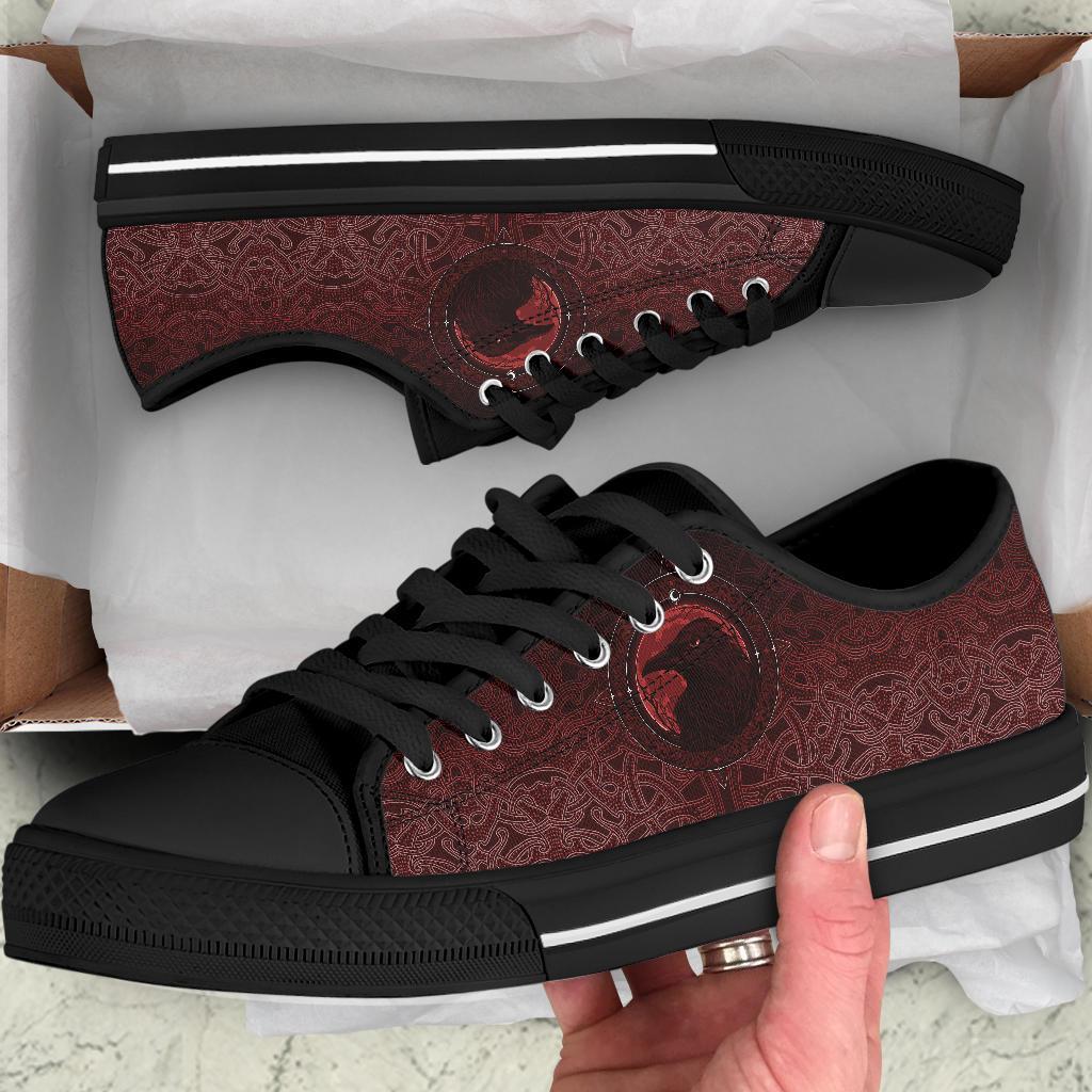 viking-low-top-shoes-ethnic-odin-raven-red